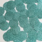 Round Sequin 24mm Turquoise Blue Metallic Sparkle Glitter Texture Paillettes