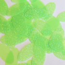 Oval Sequin 1.5" Lime Green Neon Transparent Hologram Glitter Sparkle Paillettes