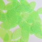 Oval Sequin 1.5" Lime Green Neon Transparent Hologram Glitter Sparkle Paillettes