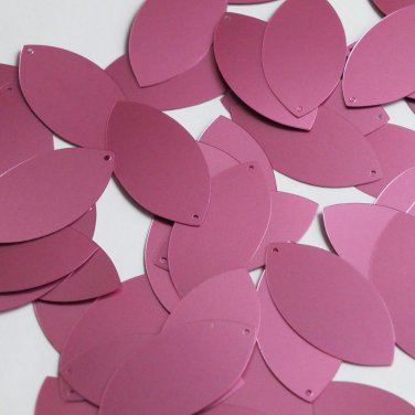 Navette Leaf Sequin 1.5" Orchid Pink Purple Matte Satin Metallic Loose Paillette