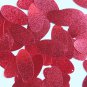 Oval Sequin 1.5" Red Metallic Embossed Texture Loose Couture Paillettes