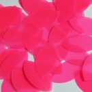 Navette Leaf Sequin 1.5" Fluorescent Pink Transparent Glossy Matte Reversible