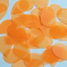 Teardrop Sequin 1.5" Neon Light Orange Transparent Glossy See-Thru Paillettes