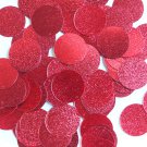 Round Sequin 24mm Red Metallic Embossed Texture Loose Couture Paillettes