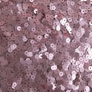 4mm Round Flat Sequins Pink Matte Silk Frost. Made in USA