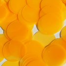 Round Sequin 40mm Tangerine Orange Neon Transparent Glossy Matte Reversible
