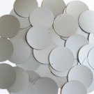 Round Sequin 30mm Silver Gray Metallic Opaque Vinyl Loose Couture Paillettes