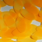 Oval Sequin 1.5" Tangerine Orange Neon Transparent Glossy Matte Reversible