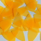 Fishscale Fin Sequin 1.5" Tangerine Orange Neon Transparent Glossy Matte Reverse