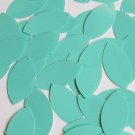 Navette Leaf Sequin 1.5" Seafoam Blue Green Opaque Glossy High Shine Paillettes