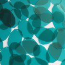 Facet Gem Oval Sequin 1.25" Deep Teal Blue Green See-Thru Glossy Matt Reversible