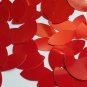 Navette Leaf Sequin 1.5" Bright Red Opaque Glossy High Shine Couture Paillettes