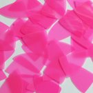 Fishscale Fin Sequin 1.5" Fluorescent Pink Transparent Glossy See-Thru Paillette