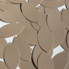 Navette Leaf Sequin 1.5" Ivory Beige Opaque Satin Pearl Loose Couture Paillettes