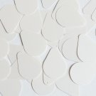 Pear Drop Sequin 1" Cream Vanilla Opaque Satin Pearl Loose Couture Paillettes
