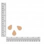 Pear Drop Sequin 1" Cream Vanilla Opaque Satin Pearl Loose Couture Paillettes