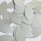 Navette Leaf Sequin 1.5" Silver Matte Satin Metallic Loose Couture Paillettes