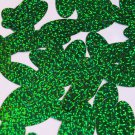 Oval Sequin 1.5" Green Hologram Glitter Sparkle Metallic Loose Couture Paillette
