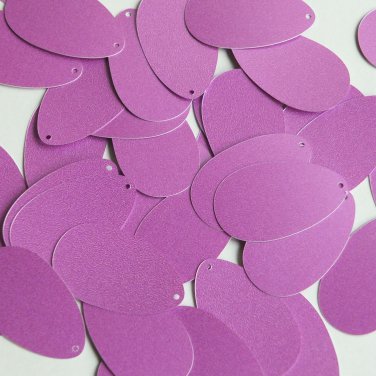 Pear Drop Sequin 1.25" Orchid Pink Purple Opaque Satin Pearl Couture Paillettes