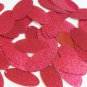 Oval Sequin 1.5" Deep Red Pink Metallic Sparkle Glitter Texture Loose Paillette