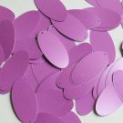 Oval Sequin 1.5" Orchid Pink Purple Opaque Satin Pearl Loose Couture Paillettes