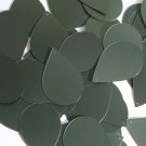 Teardrop Sequin 1.5" Dark Forest Green Matte Satin Metallic Couture Paillettes