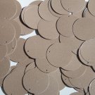 Round Sequin 24mm Ivory Beige Opaque Satin Pearl Loose Couture Paillettes