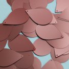 Teardrop Sequin 1.5" Copper Rose Matte Satin Metallic Loose Couture Paillettes