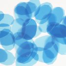 Facet Gem Oval Sequin 1.25" Light Blue See-Thru Glossy Matte Reversible Pailette
