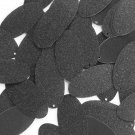 Oval Sequin 1.5" Black Metallic Sparkle Glitter Texture Loose Couture Paillette
