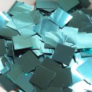 25mm Square Sequins Teal Turquoise Metallic Loose Paillettes