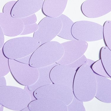 Pear Drop Sequin 1.25" Lilac Light Purple Opaque Satin Pearl Couture Paillettes