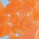 Navette Leaf Sequin 1.5" Orange Tangerine Neon See-Thru Hologram Glitter Sparkle