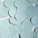 Round Sequin 24mm Baby Blue Opaque Satin Pearl Loose Couture Paillettes