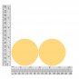 Round Sequin 70mm Butter Yellow Opaque Vinyl Loose Couture Paillettes