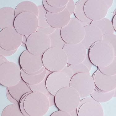 Round Sequin 24mm Pale Pink Opaque Satin Pearl Loose Couture Paillettes