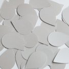 Teardrop Sequin 1.5" Gray Opaque Satin Pearl Loose Couture Paillettes