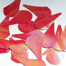 Deco Drop Sequin 1.5" Crimson Red Opaque Rainbow Iris Luster Couture Paillettes