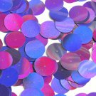 Round Sequin 20mm Center Hole Deep Purple Lazersheen Reflective Metallic Paillet