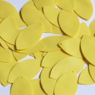 Navette Leaf Sequin 1.5" Butter Yellow Opaque Vinyl Loose Couture Paillettes