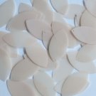 Navette Leaf Sequin 1.5" Nude Beige Transparent Glossy Matte Reversible Pailette