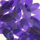 Oval Sequin 1.5" Purple Transparent Glossy and Matte Duo Two Sided Paillettes