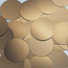 Round Sequin 40mm Coffee Brown Matte Satin Metallic Loose Couture Paillettes