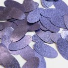 Oval Sequin 1.5" Lavender Light Purple Metallic Embossed Texture Loose Paillette