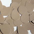 Teardrop Sequin 1.5" Ivory Beige Opaque Satin Pearl Loose Couture Paillettes