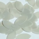 Navette Leaf Sequin 1.5" Beige Transparent Satin and Matte Reversible Paillettes