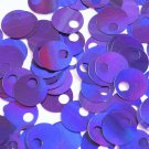 Large Hole Round Sequin 20mm Deep Purple Lazersheen Reflective Metallic Pailette