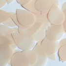 Teardrop Sequin 1.5" Beige Nude Cream See-Thru Gloss Matte Reversible Paillettes