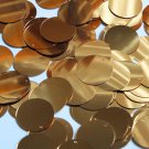 Round Sequin 24mm (1") Copper Gold Metallic Loose Couture Paillettes