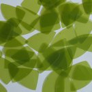 Fishscale Fin Sequin 1.5" Olive Green See-Thru Gloss Matte Reversible Paillettes